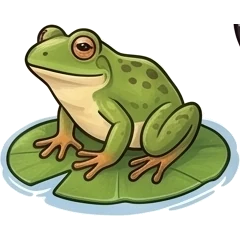 Kikker uit de dierenpuzzels