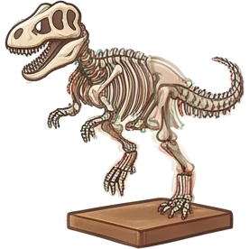 Dinoskelet uit de dinomemory
