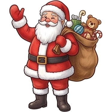 Kerstman uit de kerstbingo