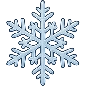 Sneeuwvlok uit de kerstspeurtocht