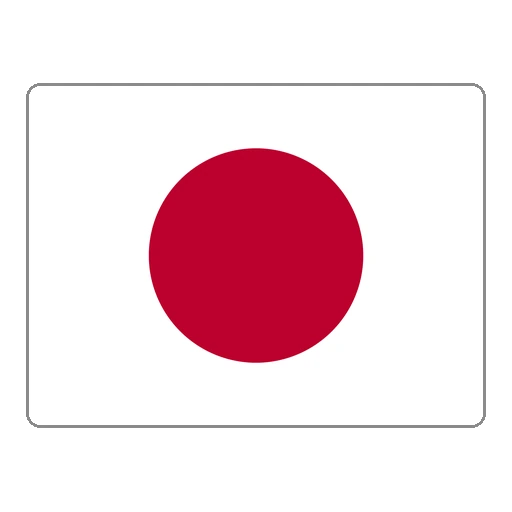De vlag van Japan uit de vlaggenmemory